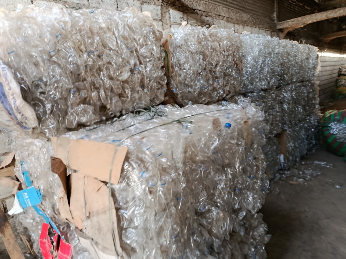Baled Plastic Waste
